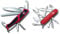Victorinox Ranger Grip 79 Couteau de Poche Suisse, Multitool, 12 Fonctions, Lame Fixe, Ouverture Une Main, Rouge/Noir & Huntsman Couteau de Poche Suisse, Léger, Multitool, 15 Fonctions, Rouge