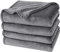 PHF Kuscheldecke Flauschig Fleecedecke 230x270cm - Oeko-Tex Weich Warm Wohndecke, Decke Blanket für Couch Sofa Bett, Tagesdecken & Kuscheldecken, Sofa überwurfdecke, Grau