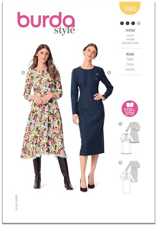 Burda Style Sewing Pattern B5983 Misses’ Dresses