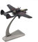 NUOTIE Northrop P-61B Black Widow Maßstab 1:144, Druckguss-Metall-Kampfflugzeug-Modellbausätze, Simulation eines Vintage-Flugzeugs aus dem Zweiten Weltkrieg, vorgefertigtes Modell mit Ständer