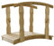 ZHOUMIN Gartenbrücke mit Schiene, Teich Deko, Deko Garten, Teichbrücke, Garden Bridges, Gartendekoration Groß, imprägniert Massivholz Kiefer