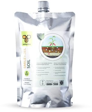 smileybee SmileyGel Soil 250 ml - Engrais naturel avec Mycorhizes, organique biostimulant - Semences et plantes fortes et saines, favorise l'autoproduction d'azote, de potassium et de phosphore