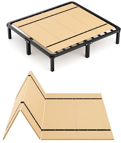 Imperius Foldable Box Spring, Bunkie Board, Bed Support Slats, Bed Boards for Under, Twin (60x30)