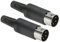 PATIKIL S-Vidéo DIN Mâle Prise 4 Broche Signal Transmission pour TV, Lecteur DVD Paquet de 2