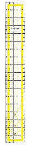 Liquidraw Quilting Ruler - 2.5 x 18 | Transparent Acrylic | Clear, Bold Imperial Measurement Markings | Patchwork Rectangle Quilting Template | Ideal For Quilting, Sewing & Cutting | 3 mm Thick