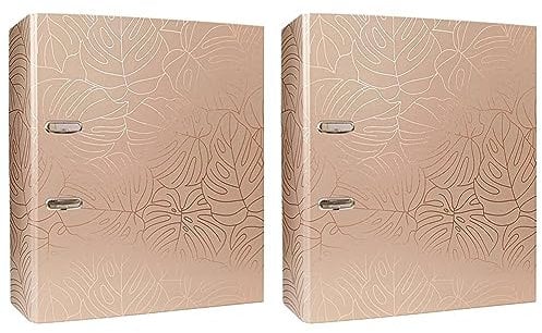 Interdruk DIN A4 75 mm Breit - Metallic Hochwertiges Design - Roségold Monstera, 5902277314420, Rotgoldenes Monstera, A4+ (Packung mit 2)