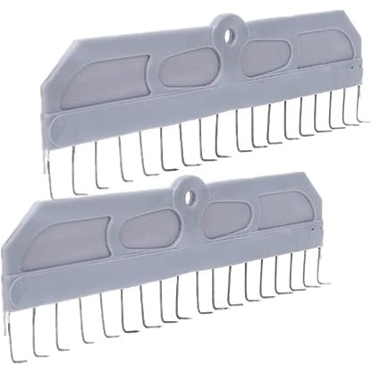 Cyrank Strickmaschinenteile, 2 Stück, Strickkrallengewicht, Universal-Strickmaschinen-Klauengewichtsaufhänger Mit 18 Haken, Universell Für Strickmaschinen-Ersatzteile