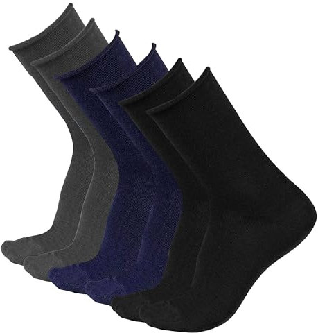 Ciocca Calze Corte Donna Sanitarie, In Caldo cotone, Elastico Taglio Laser non stringe [777/2_018_9_6]