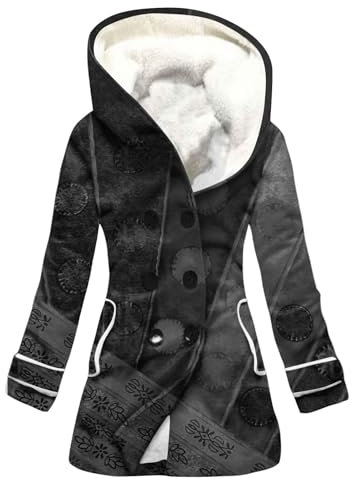 KONG JIMFAN Steppjacke Damen StrickRegenparka Damen Wasserdicht Mantel Damen Herbst Herbstjacke Damen Blazer Damen Sportlich Leichte Steppjacke Neon Trachtenjacke Damen(Dark Gray,XL)