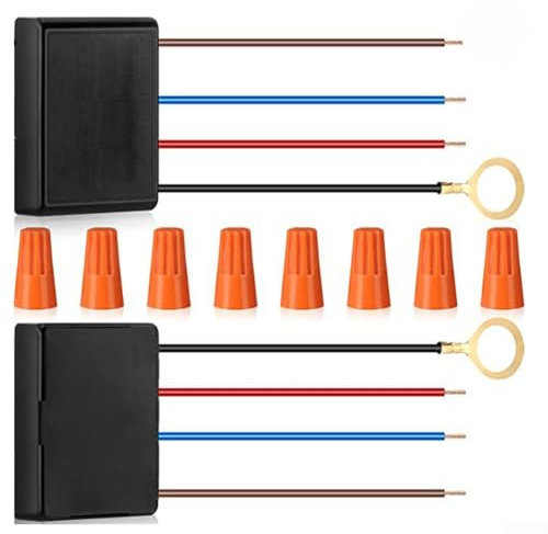 2PCS 3-Way Touch Dimmer Switch Desk Lamp Sensor Module Control Module Mode Dimmer Repair Kit Replacement,with Wiring Cap