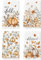 Artoid Mode Watercolor Blätter Kürbisse Blumen Herbst Küchentücher Geschirrtücher, 42x65 cm Hello Fall Deko Polyester Handtücher 4er Set