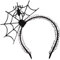 Spooktacular Creations Halloween-Spinnennetz-Haarreifen, Cosplay-Maskerade-Spinnen-Stirnband neuartige Spinnennetz-Spinnen-Stirnbänder für Kinder und Erwachsene Halloween-Kostüm Party Anzieh