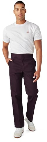 Dickies herr avslappnade affärsbyxor, kastanjebrun, 36W / 32L