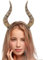 OATIPHO Bull Horns Headband, Halloween Horn Headdress Animal Simulation Headwear for Animal Fancy Dress Hairband Halloween Cosplay Props Festival Dance Party