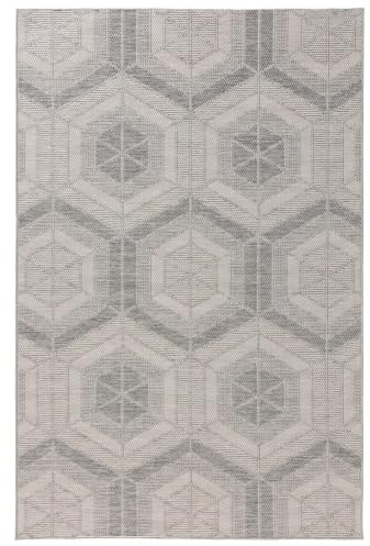benuta Nest Teppich Bronco - Grau 160x230 cm - Kunstfaser - Outdoor geeignet - Rechteckig & im Style: Geometrisch, Minimalistisch - Pflegeleicht für Wohnzimmer Schlafzimmer