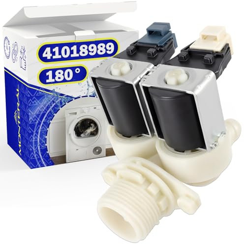 Valvula de Entrada para Lavadora con 2 Salidas de 180° tiene el Código Original 41018989 para Candy para Haier para Hoover para Rosieres para Zerowatt - Garantía de 10 Años - MONTERAL