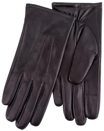 Isotoner Ladies Three Point Leather Glove With SmarTouch