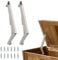 2 Pack | 15KG Gas Strut Spring Hinges for Heavy Lids to Keep Stay, Slow Down and Soft Close, Hydraulic Hinges for Toy Box Chest, Bench, Toolbox and Basement Floor Door