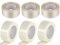 6 Rollen Filamentband, 50 mm x 50 m, Industriequalität, Gewebeband, Glasfasern Längsrichtung verstärkt, Hotmelt-Klebstoff, Made in Italy
