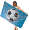 QNUOXEP Fußball Strandtuch, Personalisiert Fußball Strandtuch, Badetuch Saunatuch Fußball, Fußball Handtuch Badetuch für Jungen, für Kinder und Fans Mehrfarbig 140 * 70cm