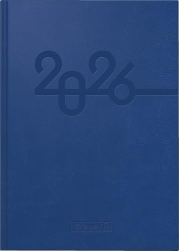 BRUNNEN Buchkalender Mod. 798 '26 | A5, Kunstleder, blau