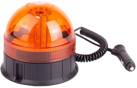 Hooma 40 LEDs Orange Rundumleuchte Led Magnet 12V/ 24V Orange Warnleuchte led Magnet und Kabel für Auto Traktor UTV Anhänger SUV J-eep KFZ Golfwagen