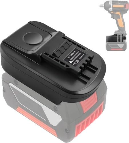 BS18WORX Adapter für Worx 20V Elektrowerkzeug, Konverter für Bosch Professional 18V System Akku auf für Worx 4Pin Elektrowerkzeuge
