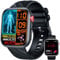Smartwatch Herren 𝐄𝐂𝐆 𝐇𝐑𝐕 𝐁𝐥𝐮𝐭𝐳𝐮𝐜𝐤𝐞𝐫 Herzfrequenz Blutdruck: 1,97 AMOLED Touch Schwarz Gesundheitsuhr mit Schlafmonitor Schrittzähler Telefonfunktion Sportuhr Fitnessuhr iOS Android