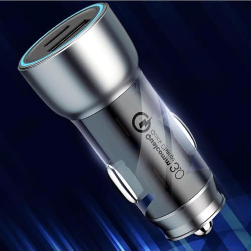 LJJWIW Car Phone Charger for Jaguar C-X16 XE XF XJ XJ220 XJS XK,Automobile Cigarette Lighter USB Chargers Adapter Splitter Multi Socket Outlet Voltmeter Fast Charging Accessories