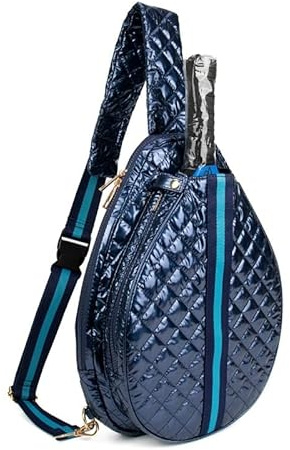 Genérico Paletero de Pádel Mujer Nabi – Bolsa de Pádel con Dos Compartimentos. Mochila Disponible en Blanco y Azul Cobalto, Diseño Elegante y Funcional