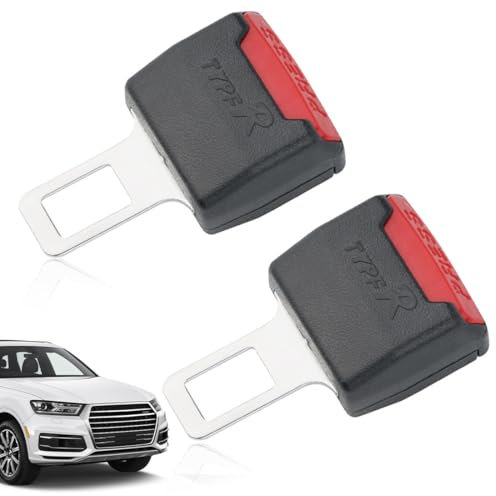 STREAMVOY Kit 2 Prolunghe per Cinture di Sicurezza Auto, Compatibile con il 95% delle Vetture, ABS Resistente, 90mm×50mm