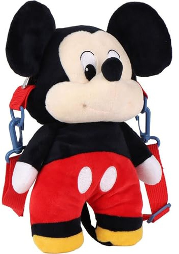 CERDÁ LIFE'S LITTLE MOMENTS Original Plush, Soft And Padded 3D Design - Bag Accessories, Teens And Disney Fans, Unisex Children, Blue, M, Mickey, 14x28x11