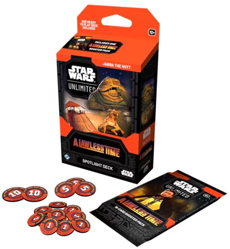 Asmodee, Star Wars: Unlimited Trading Card Game – A Lawless Time | Spotlight Deck Jabba der Hutte, Exklusive Karten, TCG für Kinder und Erwachsene, Alter 12+, 2+ Spieler, 20 Minuten, Englisch
