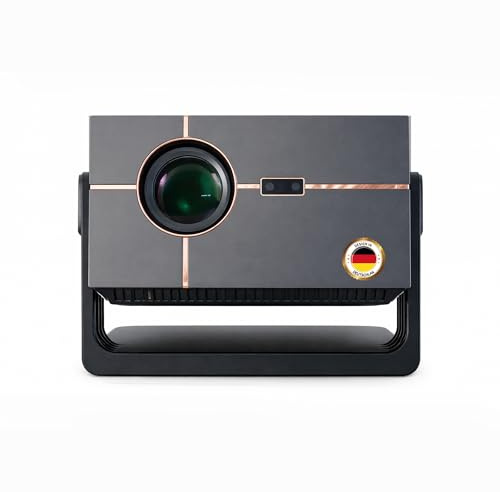 Proiettore con supporto 4K per Home Cinema - Proiettore Home Cinema 4K con autofocus e correzione trapezoidale automatica, proiettore Android per streaming online con Fire TV Stick, Netflix, ecc.