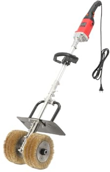 Mreryyse 3850W Satiniermaschine 6in1 Bürstenschleifer Leistungsstarker 94dB | Walzenschleifer mit 2 XXL-Stahlbürsten, 6-Gang einstellbar Schleifmaschine Polieren, Polierer für Oberflächen-Renovierung
