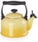 Le Creuset Bouilloire Traditionelle avec Sifflement, Pour Cuisinière, Acier Émaillé, 2,1 L, Soleil, 92000800516000, Sun