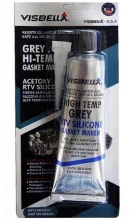 TrAdE Shop Traesio Silicone SIGILLANTE Neutro RTV Grey Resistente Fino 600 Gradi Giunti Acqua Olio