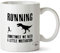 Hippowarehouse Running Sometimes we Need a Little Motivation - Dinosaur Printed Mug Cup Ceramic 10oz