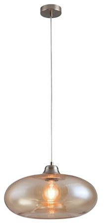 Lámpara de techo La Burbuja 20471, diámetro de 40 cm, cristal ámbar