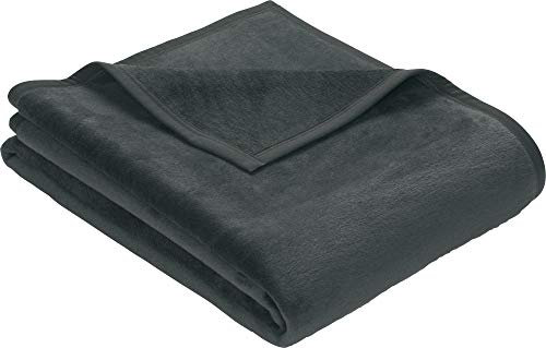 Erwin Müller Wohndecke, Wolldecke, Kuscheldecke 2er- Pack - strapazierstark, weich, temparaturausgleichend (weitere Farben, Größen)