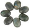 Nupuyai 5 Stück Edelstein Cabochons Flache Rückseite Kristall Cabochon Oval Stein für Charms DIY Schmuckherstellung