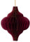 coopz Weihnachtskugel Weihnachtsschmuck Papier Anhänger Orient 12,5 cm Weihnachten, Farbe:Bordeaux