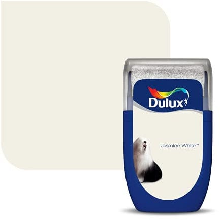 Dulux Walls and Ceilings Tester Paint, Jasmine White, 30 ml
