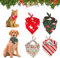 KATELUO Haustier Bandanas,4 Stück Weihnachten Hund Bandanas,Bandana für Hund,Haustier Dreieck Lätzchen,Mit Weihnachtsmann Elchmustern, geeignet für Katzen und Hunde Haustiere (S)