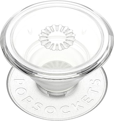 PopSockets: PopGrip - Support et Grip pour Smartphone et Tablette avec Un Top Interchangeable - Clear