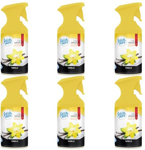 Fresh & More Raumspray Lufterfrischer Vanille, 250ml (6er Pack)