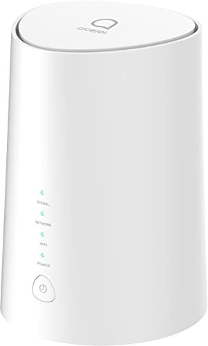 Alcatel HH71 Linkhub 4G LTE Cat 7 Dual Band Gigabit WiFi Router 867Mbps/5G + 300Mbps/2.4G, SIM Card Unlocked, External Antenna, Support Volte, APP Management, Guest Wi-FI