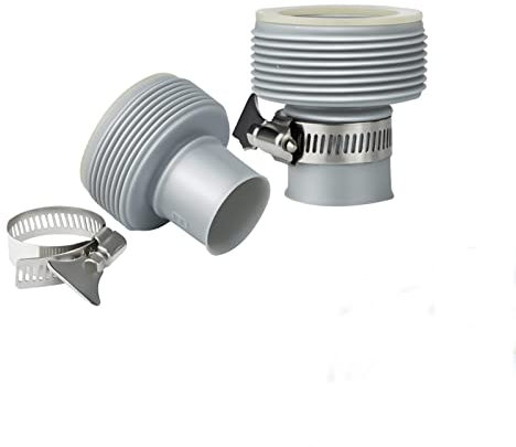 FUFRE poolschlauch adapter, 2 stück, adapter b für intex pool -die 1,5-Zoll-Filteranschlussschläuche mit Gewinde verwenden, und alle Pools, die 1,25-Zoll-Klemm-Schlauchanschlüsse verwenden.
