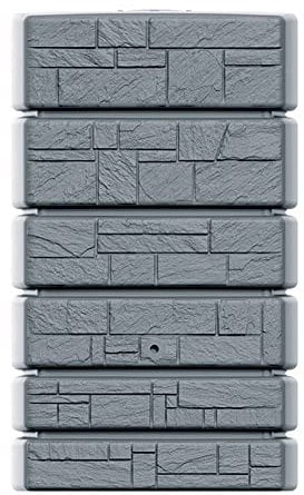 Regenwasserbehälter Tower Stone 500L Grau Regentonne Regenwassertonne Regentank Regenfass