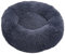Lukery Hundebett Katzenbett Flauschig Rund aus Plüsch, Kuscheliges Donut Hundekissen und Katzenkissen Weiches Plüsch Hundeliege für Kleine, Mittelgroße und Große Haustiere (50CM,dunkelgrau)